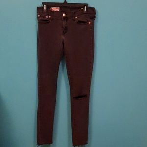 Red engine jeans